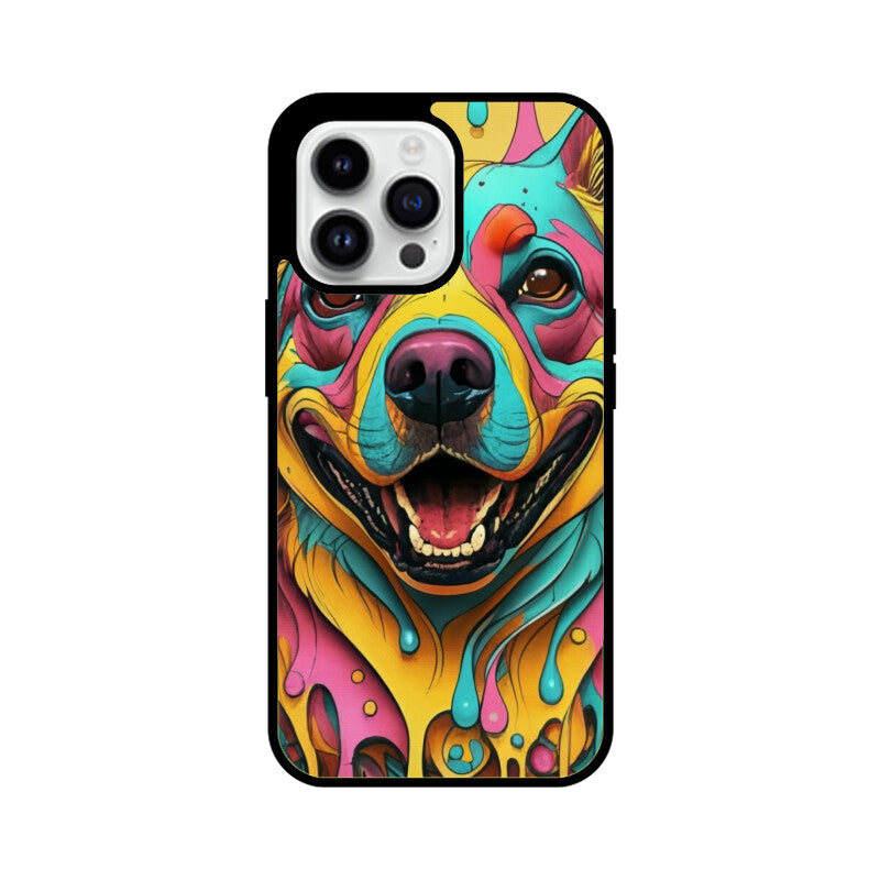 iPhone 15 - Unleash Joy with Our Anime Happy Dog Glass Cover