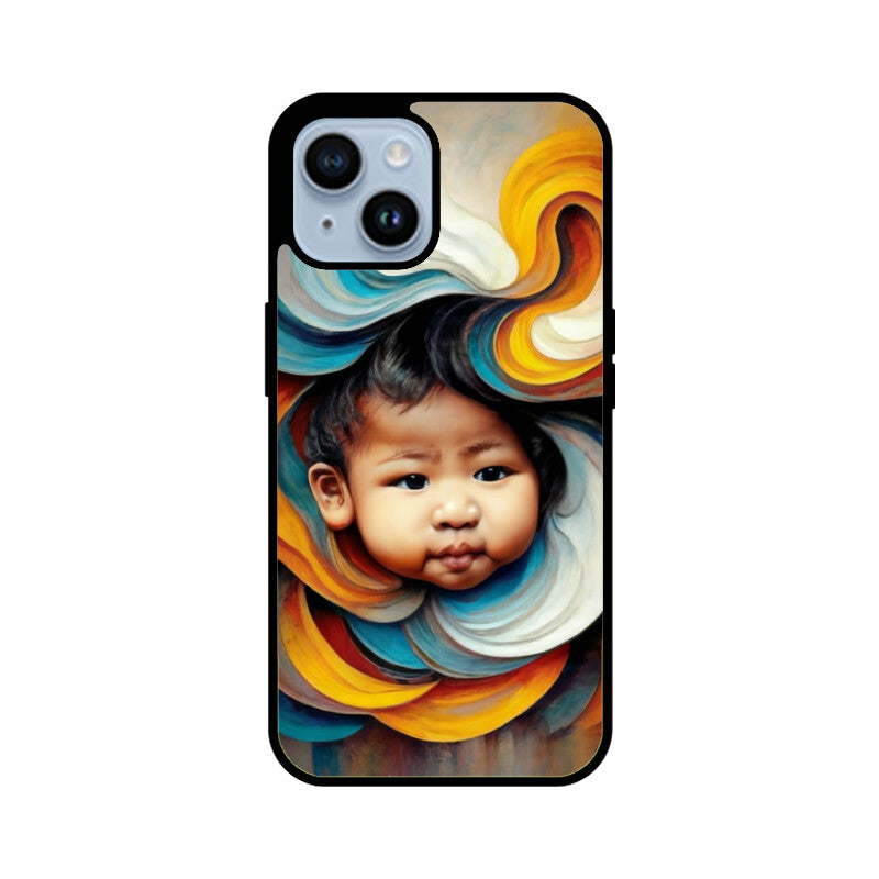 iPhone 15: A Baby-Face Abstract Painting